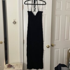 Free People Sexy Black Crochet Dress